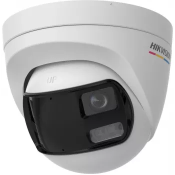Hikvision DS-2CE72KF3TP-DLS(180°) 3K Turret CCTV Camera with 2.8mm Lens, 100° FOV, White Light, IP67, 12VDC