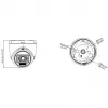 Hikvision DS-2CE76D0T-LPFS 2MP Turbo-HD Turret Camera (2.8mm)