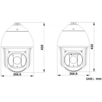 Hikvision DS-2DF8425IX-AELW(T5) 8MP 25x IR Network Speed Dome Camera with Laser, DarkFighterX, 500m Laser Range