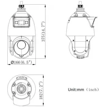 Hikvision DS-2SE4C425MWG-E(14F0) PL 4MP PanoVu Dual-Lens PTZ Camera with AcuSense and ColorVu