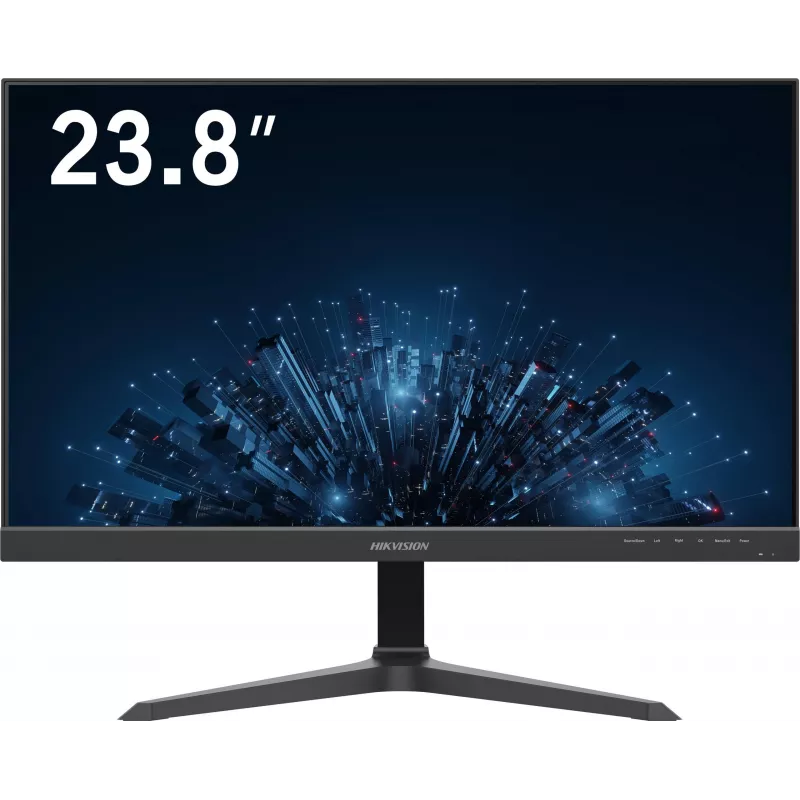 Hikvision DS-D5224F3-1V0SV/D 23.8-inch IPS Full HD Monitor with HDMI and VGA, Narrow Bezel, Tilt Adjustable