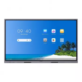 Hikvision DS-D5B65RB/EP 65 inch 4K UHD Interactive Display with Android 14 EDLA, 40-Point IR Touch, 8GB RAM, 128GB Storage, Wi-Fi 6, 8MP Camera, 8-Mic Array