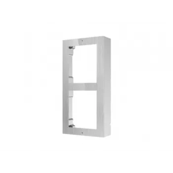 Hikvision DS-KD-ACW2/S Surface-Mount Junction Box for Door Station, 2-Gang, Stainless Steel, Weatherproof