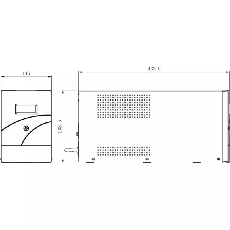 Hikvision DS-UPS3000-R(O-STD)/EU 3000 VA 2400 W Online Double Conversion Rackmount UPS (2U)