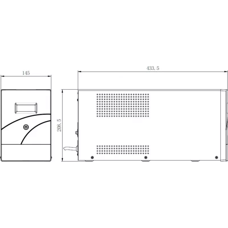 Hikvision DS-UPS3000-R(O-STD)/EU 3000 VA 2400 W Online Double Conversion Rackmount UPS (2U)