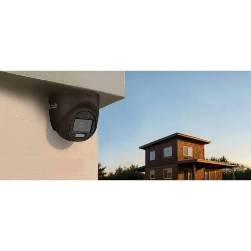 Hikvision Hilook TVI-T8M-20DL 8MP 4-in-1 Dome Camera, Black, 2.8mm