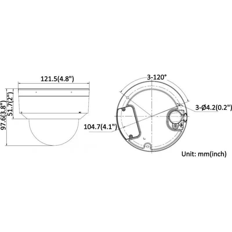 Hikvision iDS-2CD7D87G0-XS 8MP Outdoor Network Dome Camera with 2.8-12mm Motorized Varifocal Lens, 4K, 140dB WDR, IP67, IK10, DarkFighter, Smart Detection, PoE