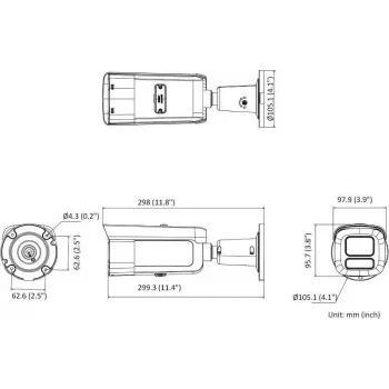 Hikvision Pro Series with AcuSense DS-2CD2646G2HT-IZS(2.8-12)/eF/BLK Bullet IP Security Camera Outdoor 2688 x 1520 pixels Ceiling/Wall