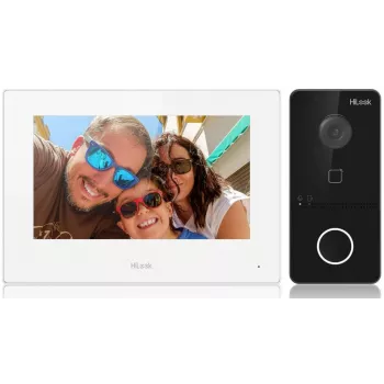 HILOOK IP Video Doorbell Kit (IP-VIS-SLIM-W) - 2MP Outdoor Station + 7 inch Indoor Station, Wi-Fi, PoE