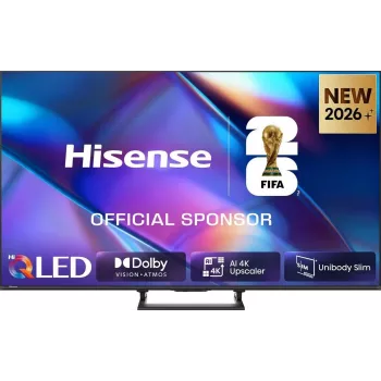 Hisense 100Q7S PRO 100-inch 4K Hi-QLED Smart TV 144Hz 6ms HDR Wi-Fi Bluetooth Black/Grey