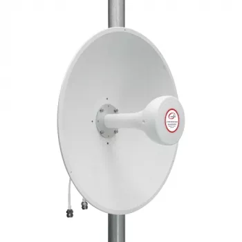 HISMART 5G/LTE/CBRS 2x2 MIMO Directional Panel Antenna, 1.7-4.2 GHz, 17+19 dBi, N-Type Female, IP67