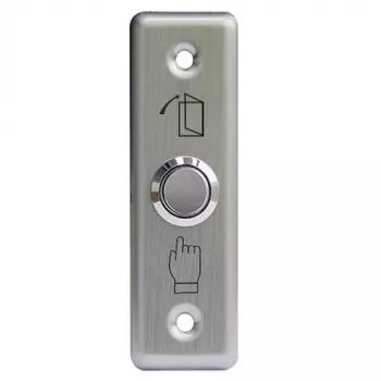 HISMART TV993888 Stainless Steel Flush-Mounted Exit Button with Blue LED, NO/NC/COM, IP65