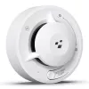 HISMART TV993451 Smart Wi-Fi Photoelectric Smoke Detector with Tuya App Control, White