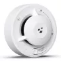 HISMART TV993451 Smart Wi-Fi Photoelectric Smoke Detector with Tuya App Control, White