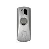 HISMART TV993871 Exit Button, Zinc Alloy, NO/COM, Surface Mounted, Silver
