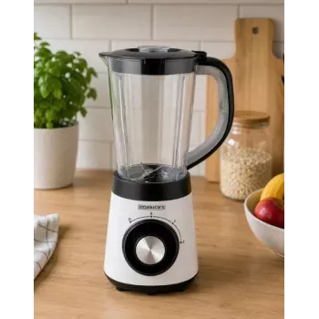 HNC Blender HPM 8164 HEINRICH'S 2000W High-Speed Tabletop Blender with 2L Tritan Jug, 6-Blade Stainless Steel, Variable Speed, Pulse, Ice Crush, Black/Silver
