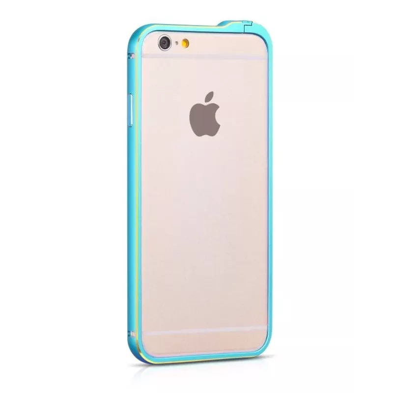 Hoco Apple iPhone 6 / 6s Blade Series Fedora Metal Bumper Blue