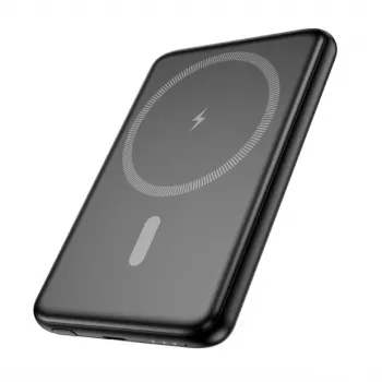 Hoco J140A Tony PD20W Ultra-Thin Magnetic Power Bank (5000mAh) Black