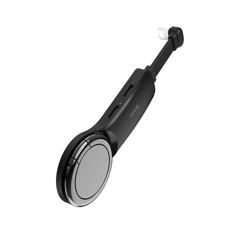 Hoco Lightning to 2 x Lightning + Ring Holder Black