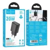 Hoco N61 Gentle PD20W+QC3.0 Charger (EU) Black