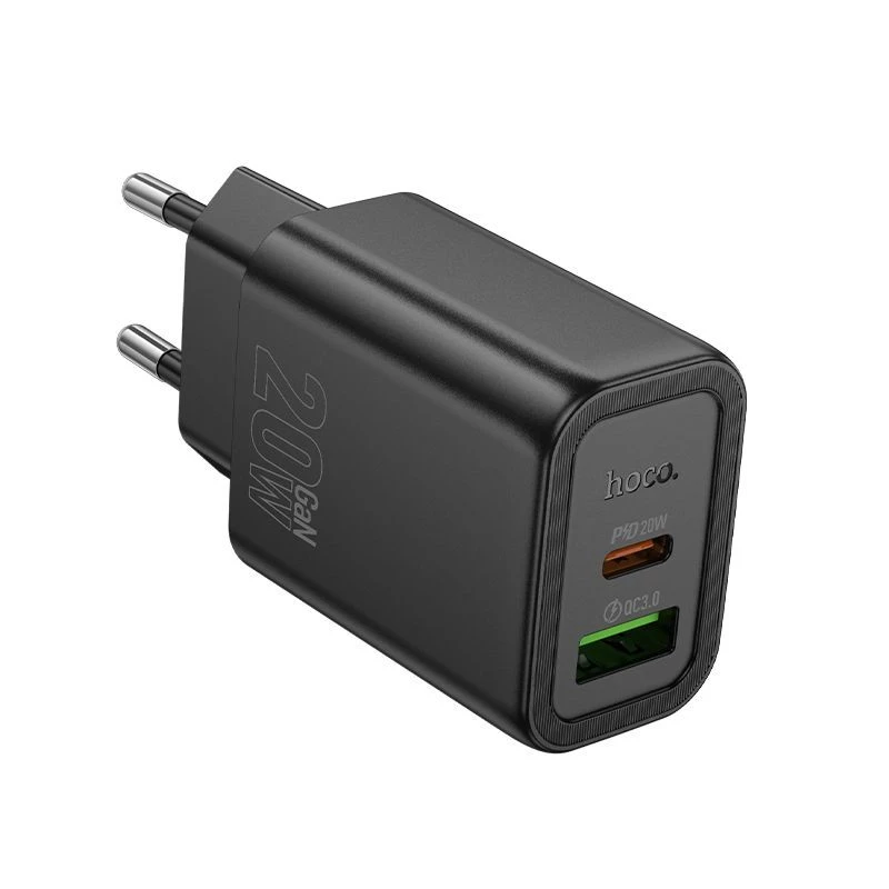 Hoco N61 Gentle PD20W+QC3.0 Charger (EU) Black
