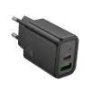 Hoco N63 Gentle PD30W+QC3.0 Charger (EU) Black