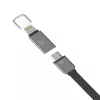 Hoco Universal UCL01 Multifunction Apple + Micro USB Cable Silver 1.2m