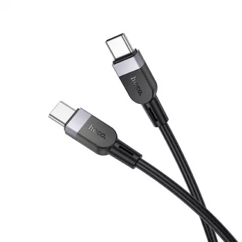 Hoco X109 Energy 60W Silicone Charging Data Cable USB-C to USB-C 1m Black