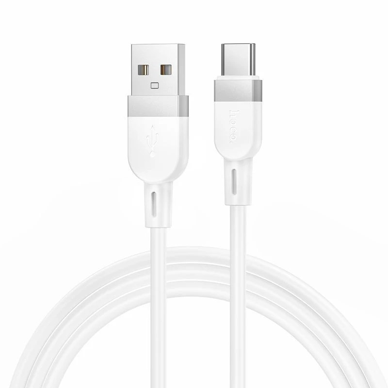 Hoco X109 Energy Silicone Charging Data Cable Type-C (L=1M) White