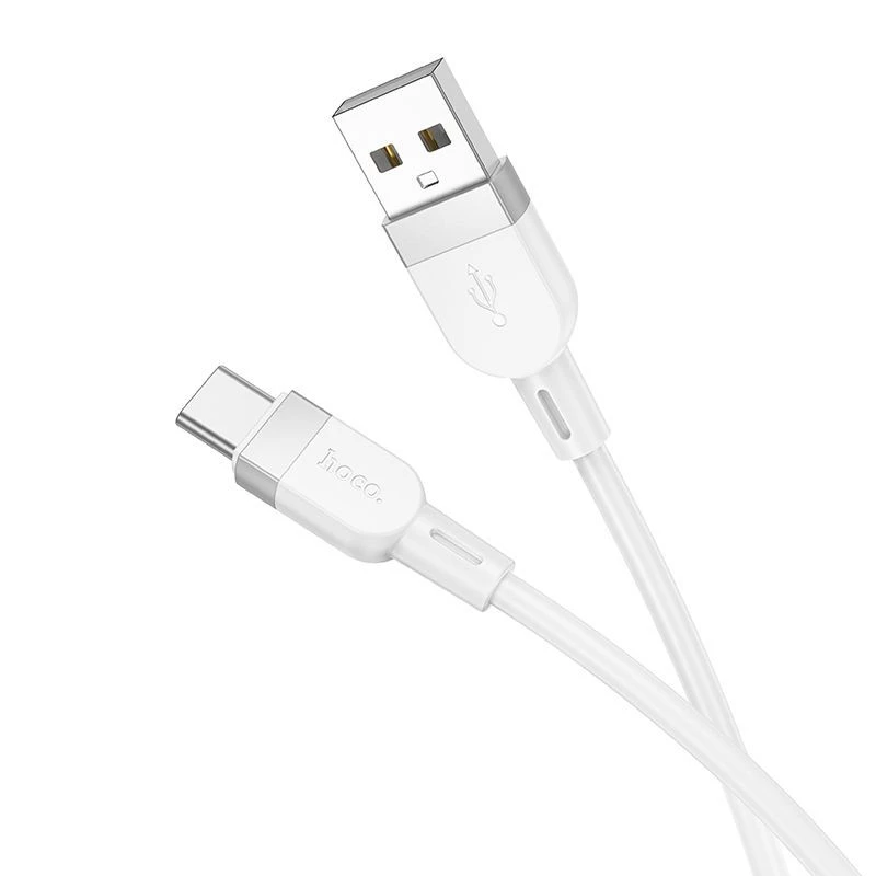 Hoco X109 Energy Silicone Charging Data Cable Type-C (L=1M) White