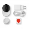 Homematic IP Indoor Camera basic – 3 MP Wi-Fi Security Camera, White/Black