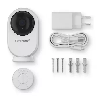 Homematic IP Indoor Camera plus (HmIP-CI-PL) - 4MP WLAN Security Camera, White