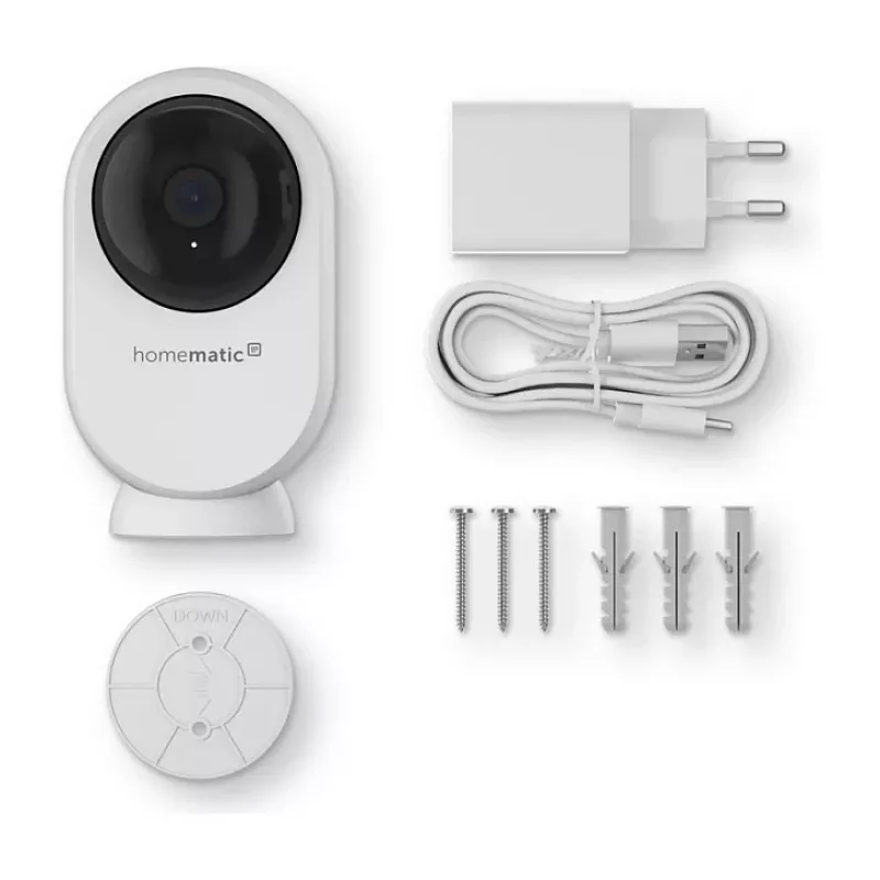 Homematic IP Indoor Camera plus (HmIP-CI-PL) - 4MP WLAN Security Camera, White