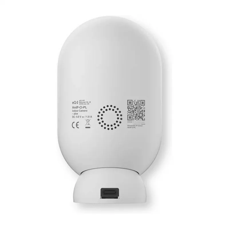 Homematic IP Indoor Camera plus (HmIP-CI-PL) - 4MP WLAN Security Camera, White