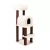 Höppy Cat Scratcher Tower 55x45x103 cm Grey with Sisal Posts, Plush Perches and Condo
