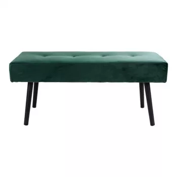 House Nordic Shoe Bench Velvet Green 100x35x44