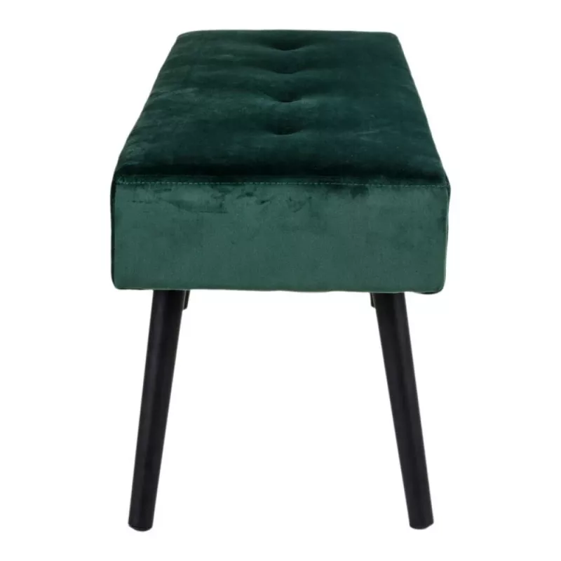 House Nordic Shoe Bench Velvet Green 100x35x44