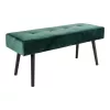 House Nordic Shoe Bench Velvet Green 100x35x44