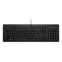 HP 125 G2 Wired Keyboard - Full Size - USB - Black - QWERTY International