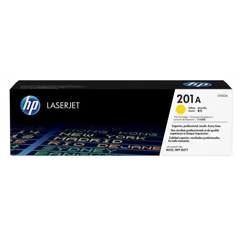 HP 201A Yellow Original LaserJet Toner Cartridge (CF402A) - 1,400 Pages