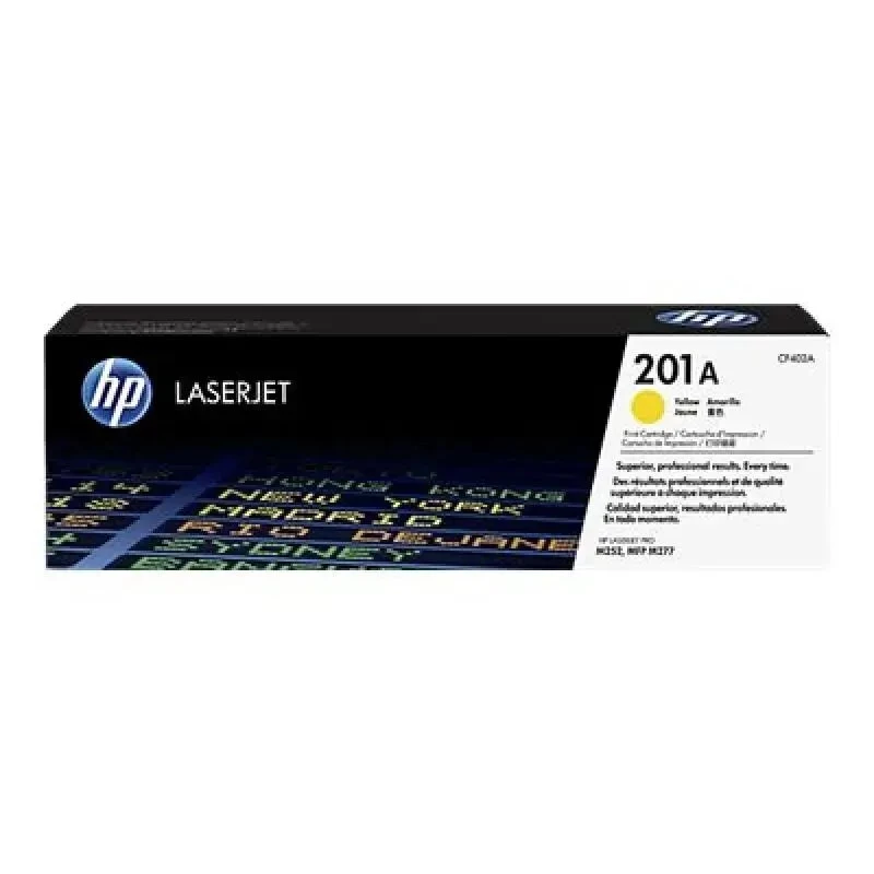 HP 201A Yellow Original LaserJet Toner Cartridge (CF402A) - 1,400 Pages