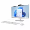 HP 24-cr0430ng 23.8 inch All-in-One Desktop PC, Intel Core i3-1315U, 8GB RAM, 256GB SSD, Windows 11 Home, White