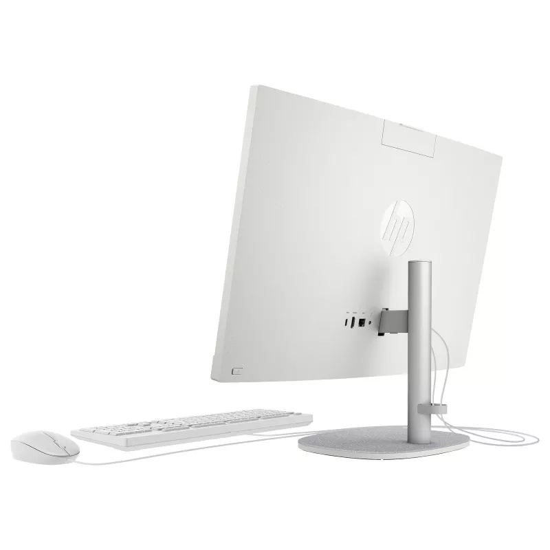 HP 24-cr0430ng 23.8 inch All-in-One Desktop PC, Intel Core i3-1315U, 8GB RAM, 256GB SSD, Windows 11 Home, White