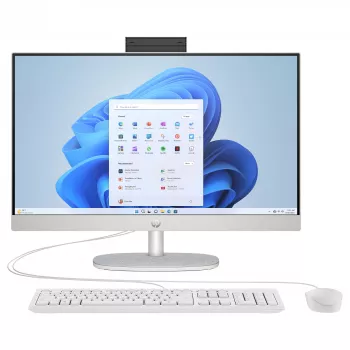 HP 24-cr0450ng All-in-One PC, 23.8 inch FHD IPS, Intel Core i5-1334U, 8GB RAM, 512GB SSD, Windows 11 Home, White