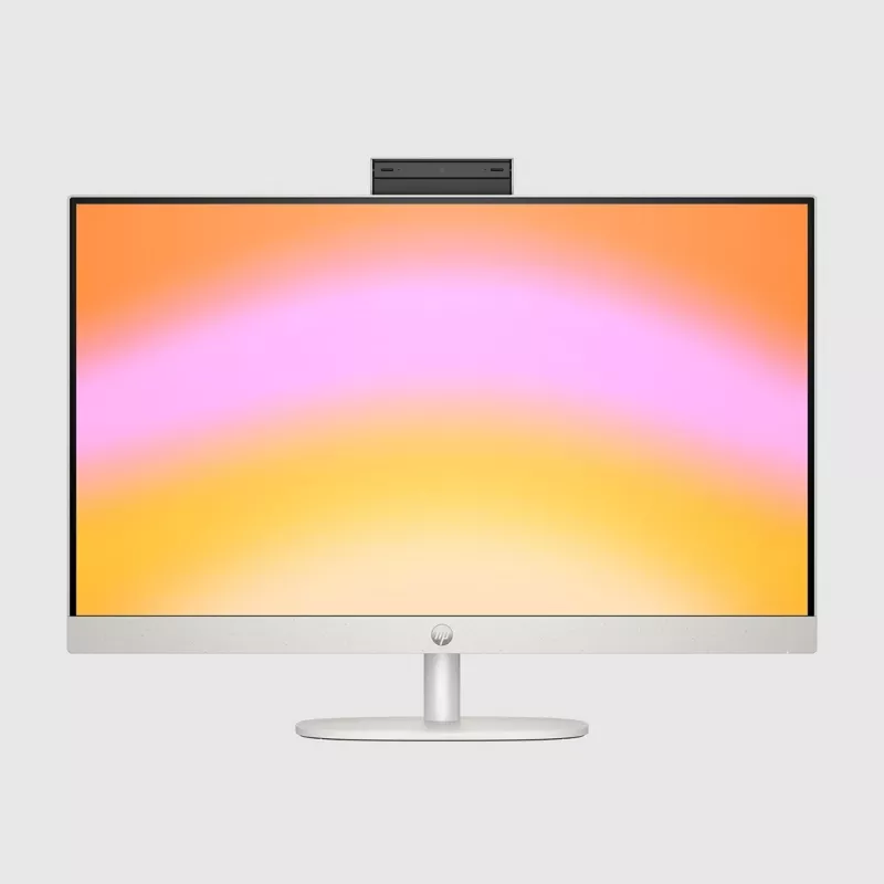HP 27-cr0204nw AMD Ryzen 7 7730U 27 inch Full HD All-in-One PC, 16 GB DDR4, 512 GB SSD, Free DOS, Wi-Fi 6, White