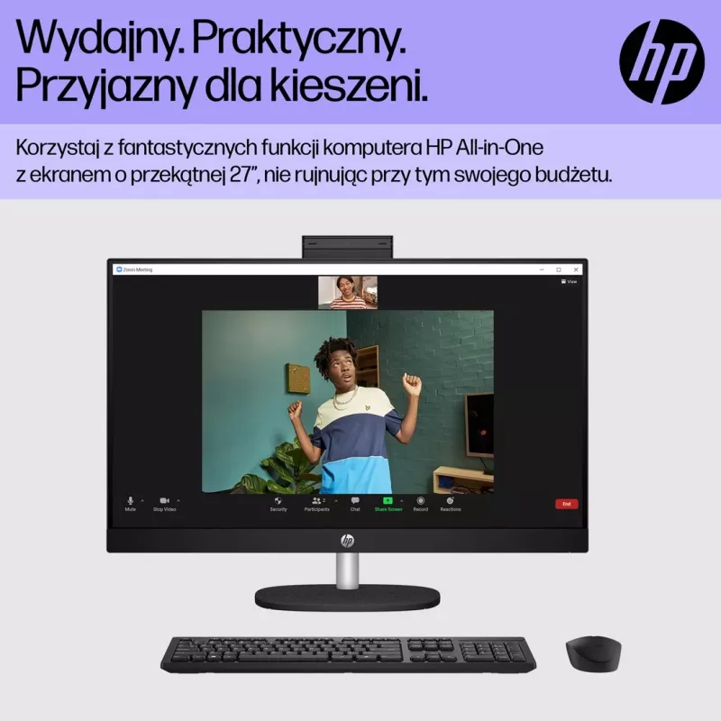 HP 27-cr0224nw Intel Core i5-1335U 27 inch Full HD All-in-One PC, 16 GB DDR4, 512 GB SSD, FreeDOS, White