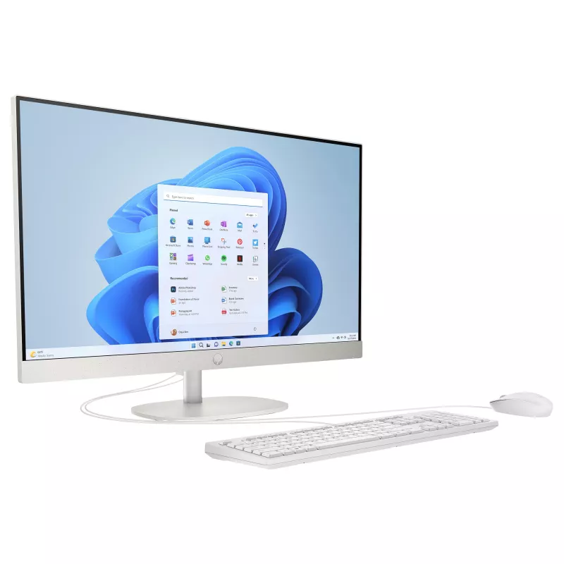 HP 27-cr0457ng All-in-One PC, 27 inch FHD Display, Intel Core i5-1335U, 8GB RAM, 512GB SSD, Windows 11 Home, White