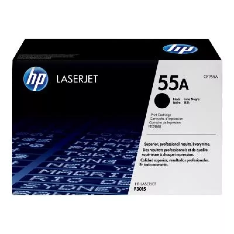 HP 55A Original Toner Cartridge, Black (CE255A) - 6,000 Pages