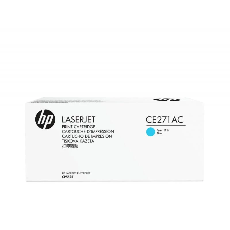 HP 650A Cyan Original Toner Cartridge (CE271AC) - Contract