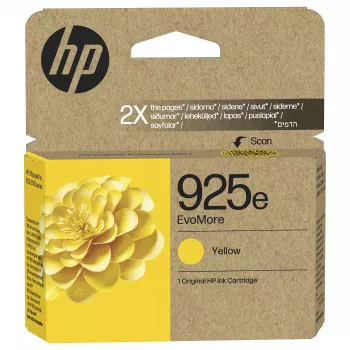 HP 925e EvoMore Yellow Original Ink Cartridge - 800 Pages